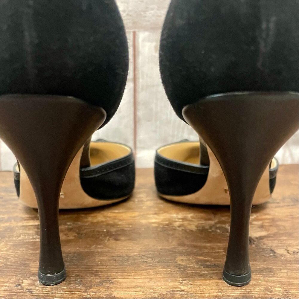 Alexandra Neel Suede D'Orsay Pumps - Picture 8 of 9